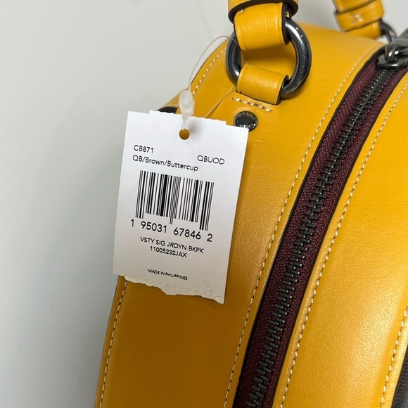 Brand New NWT Coach Leather Jordan Signature Backpack Genuine Authentic - Picture 3 of 12